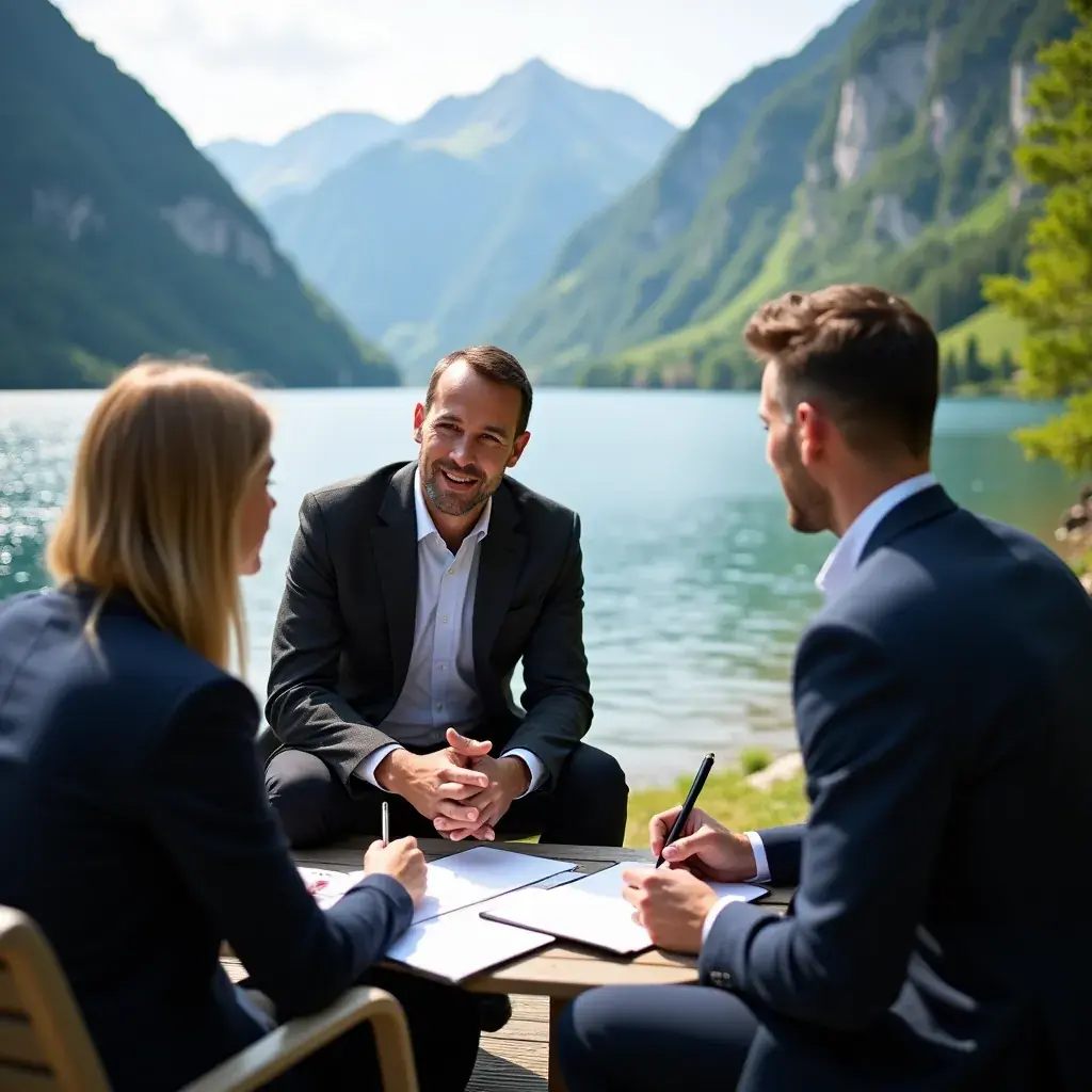 Immagine di un team che celebra il raggiungimento di un obiettivo