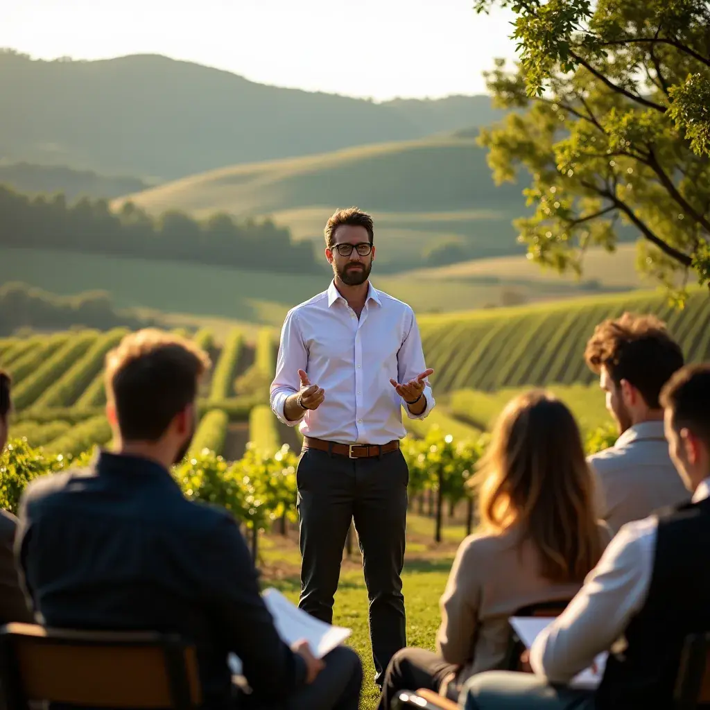 Consulente che esamina rapporti di mercato con un cliente