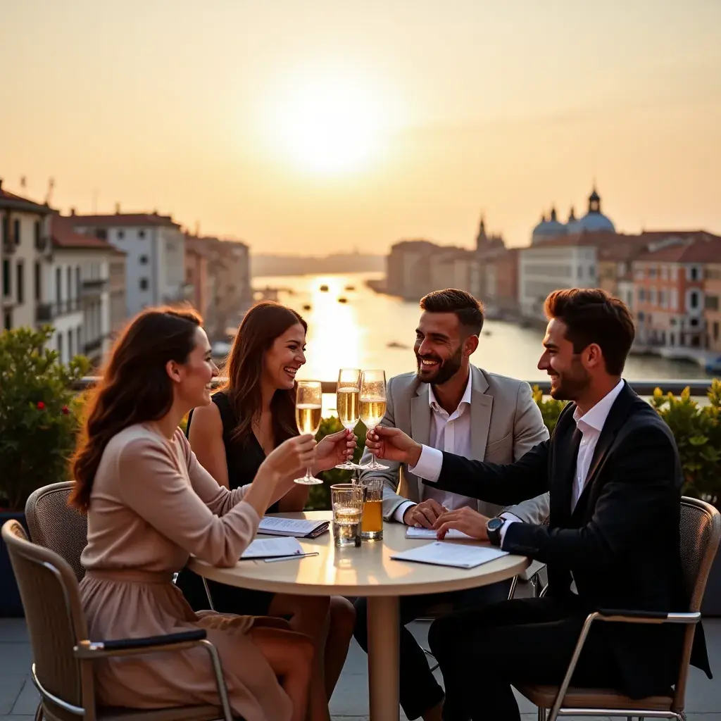 Ufficio elegante con strumenti di lavoro e materiali di consulenza